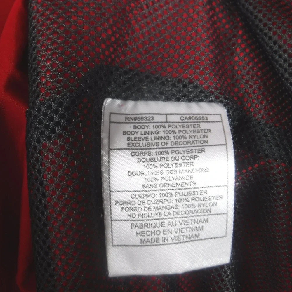 Nike Mens XL Quarter Zip Windbreaker Red Black Mesh Lined Pullover Jacket Hiking